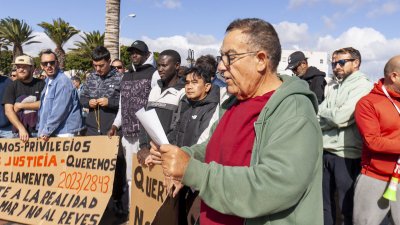 Protestas de pescadores en Lanzarote