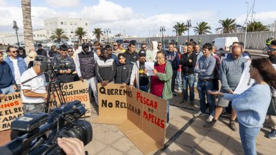 Protestas de pescadores en Lanzarote