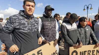 Protestas de pescadores en Lanzarote
