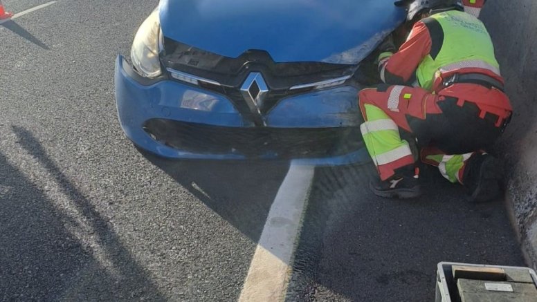 Accidente en la LZ-2
