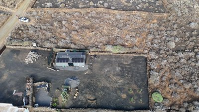 Viviendas sancionadas por construcciones en suelo rústico o protegido. Fotos: Cabildo de Lanzarote.