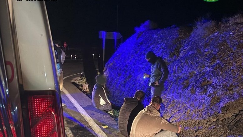 Los tres detenidos por la Guardia Civil