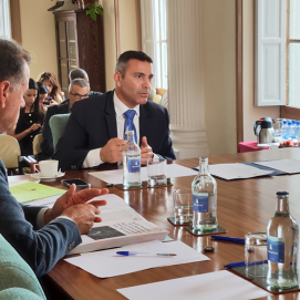 Reunión del Cabildo de Lanzarote con Haría