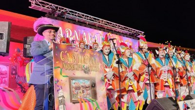 Los Tabletúos dan el pregón del Carnaval de Arrecife 2026. 