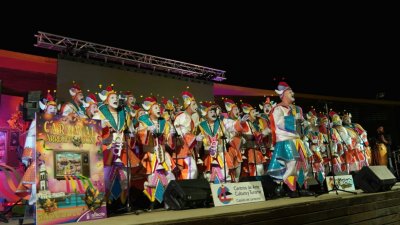 Los Tabletúos dan el pregón del Carnaval de Arrecife 2026. 