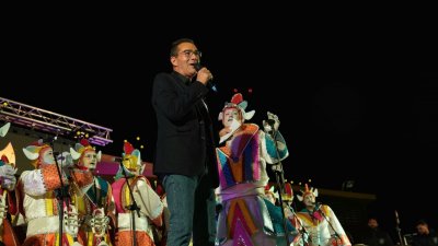 Los Tabletúos dan el pregón del Carnaval de Arrecife 2026. 