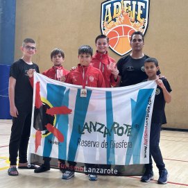 Karatekas de Poliarrecife en el Campeonato de Adeje.