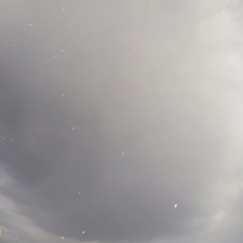 Caída de granizo en Playa Blanca. Foto: @StargazerLzt 