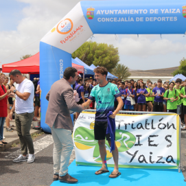 Imagen del triatlón de Yaiza