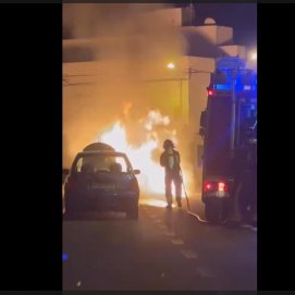 Incendio de contenedores en Arrecife