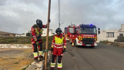 Intervenciones del Consorcio de Emergencias por el fuerte viento, febrero 2026