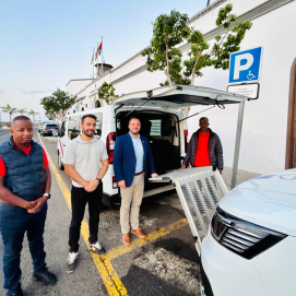 Presentación junto al Ayuntamiento de Arrecife
