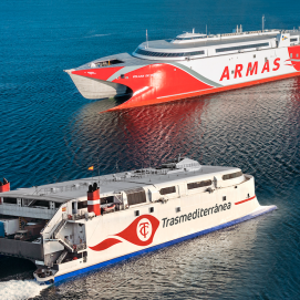Barcos Armas Trasmediterránea.