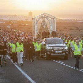 Regreso de la Virgen de Los Dolores a Mancha Blanca Fotos: Juan Mateos