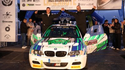 Alexey Lukyanyuk "vuela" con el Skoda en Lanzarote y gana su primer rallye del CCRA