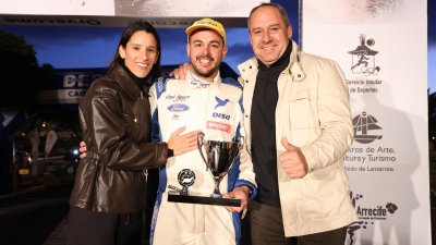 Alexey Lukyanyuk "vuela" con el Skoda en Lanzarote y gana su primer rallye del CCRA