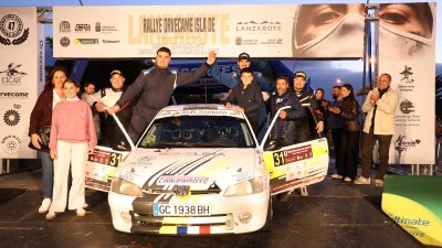Alexey Lukyanyuk "vuela" con el Skoda en Lanzarote y gana su primer rallye del CCRA