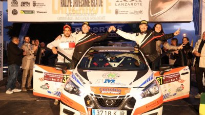 Alexey Lukyanyuk "vuela" con el Skoda en Lanzarote y gana su primer rallye del CCRA