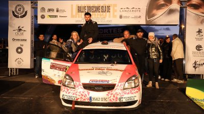 Alexey Lukyanyuk "vuela" con el Skoda en Lanzarote y gana su primer rallye del CCRA