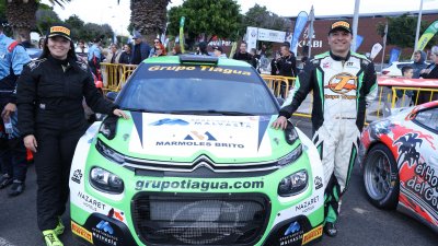 Alexey Lukyanyuk "vuela" con el Skoda en Lanzarote y gana su primer rallye del CCRA