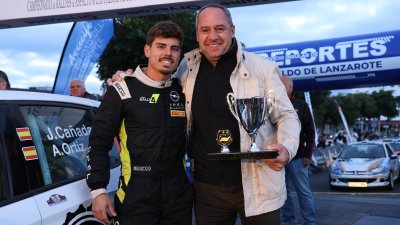 Alexey Lukyanyuk "vuela" con el Skoda en Lanzarote y gana su primer rallye del CCRA