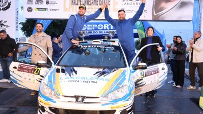 Alexey Lukyanyuk "vuela" con el Skoda en Lanzarote y gana su primer rallye del CCRA