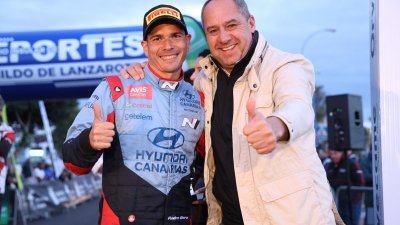 Alexey Lukyanyuk "vuela" con el Skoda en Lanzarote y gana su primer rallye del CCRA