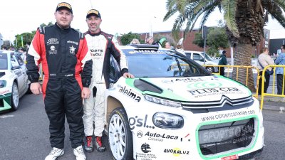 Alexey Lukyanyuk "vuela" con el Skoda en Lanzarote y gana su primer rallye del CCRA