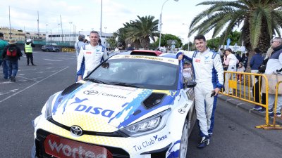 Alexey Lukyanyuk "vuela" con el Skoda en Lanzarote y gana su primer rallye del CCRA