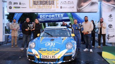 Alexey Lukyanyuk "vuela" con el Skoda en Lanzarote y gana su primer rallye del CCRA