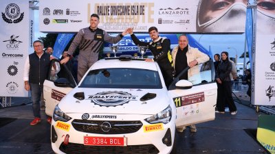 Alexey Lukyanyuk "vuela" con el Skoda en Lanzarote y gana su primer rallye del CCRA