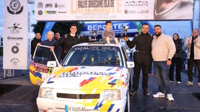 Alexey Lukyanyuk "vuela" con el Skoda en Lanzarote y gana su primer rallye del CCRA