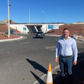 El vicepresidente en los viales anexos a la autovía