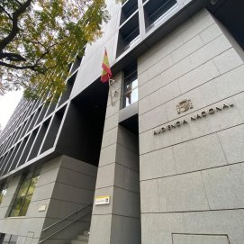 Fachada de la sede de la Audiencia Nacional en Madrid. Foto: Andrea Domínguez.
