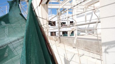 Obras en el gimnasio de San Bartolomé