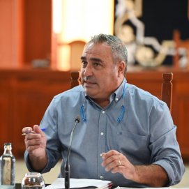 El portavoz del PP en el Cabildo de Lanzarote y consejero delegado de los Centros Turísticos, Ángel Vázquez.