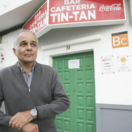Juan José Gutiérrez, propietario del bar Tin-Tan. Foto: Juan Mateos