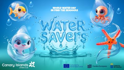 Cartel de las nuevas aventuras para salvar fuentes del archipiélago. 
