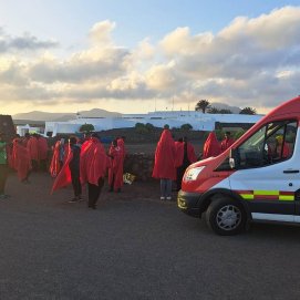 Migrantes en Los Jameos