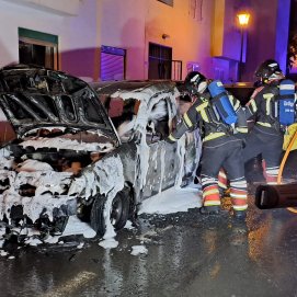 Vehículo incendiado en Arrecife 