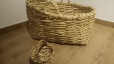 Cestas de pírgano elaboradas por Ruymán de León