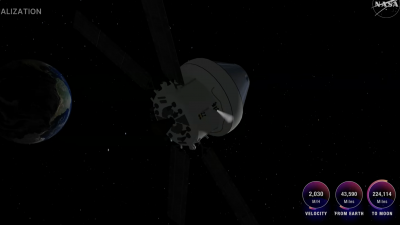 Imágenes de la misión espacial Artemis II. Foto: NASA.