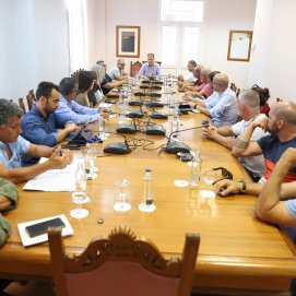 Reunión del consejero de Transportes, Domingo Cejas, con los ayuntamientos.