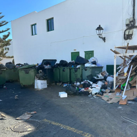Basura en una de las zonas de Playa Blanca