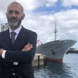 El director de la Autoridad Portuaria del Puerto de Arrecife, Aitor Galán.