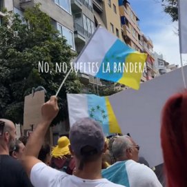 Captura de uno de los vídeos de redes sociales con la canción 'Lo que le pasó a Hawaii'
