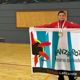 La karateca Amelie Skiba