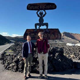 El consejero de Transición Ecológica Mariano H. Zapata visita Timanfaya