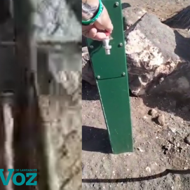 Una de las deficiencias del parque para perros es la falta de agua. Foto: La Voz