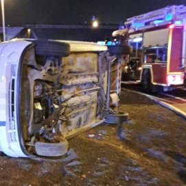 Vuelco en Arrecife